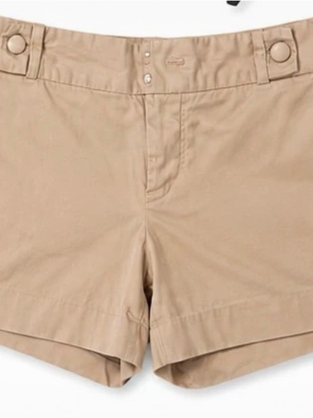 Banana Republic Tan Mid-Rise Bermuda Shorts